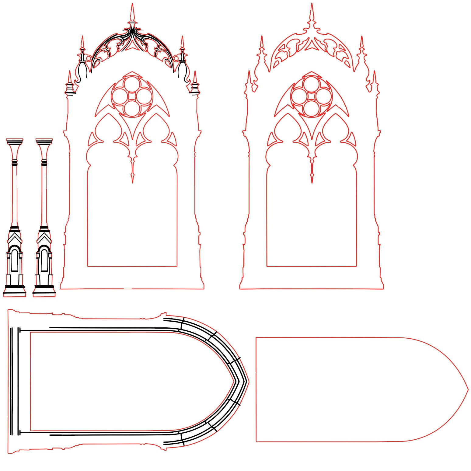 SVG Cathedral Window files