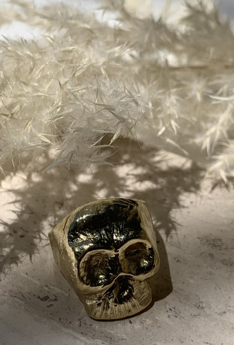 Thumbnail: TAMARA STEINBORN 'Fiend' Skull Ring in Bronze or Sterling TSR15