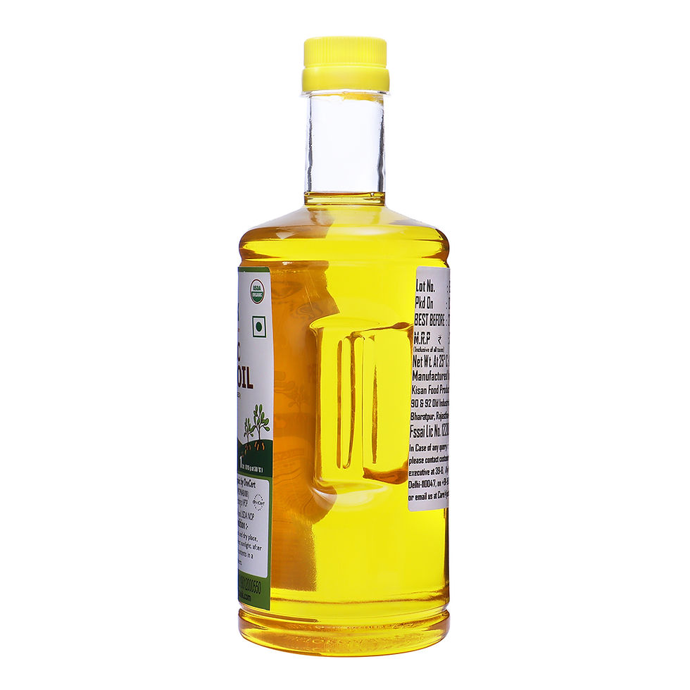 Thumbnail: Organic Wood Cold Pressed, Unrefined Peanut Oil , Back View