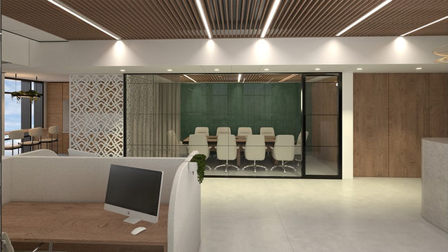 עיצוב פניםמשרד במגדל רם