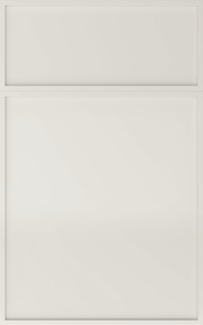 Creamy kitchen cabinet door design, simple, elegant, with recessed panel BORCELLE Design & Remodel