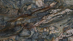Swirling patterns in granite, countertop design, BORCELLE Design & Remodel.