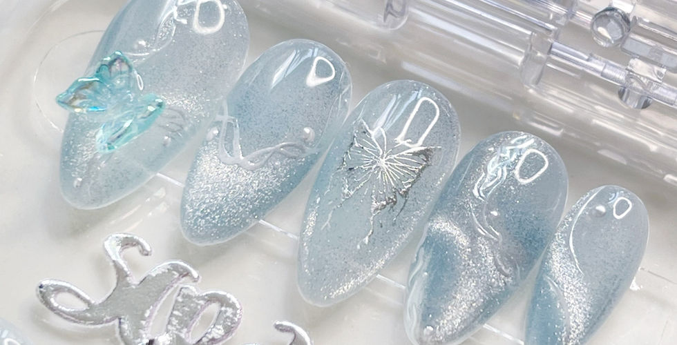 Press-on Nails: Crystal Oceania Fairy