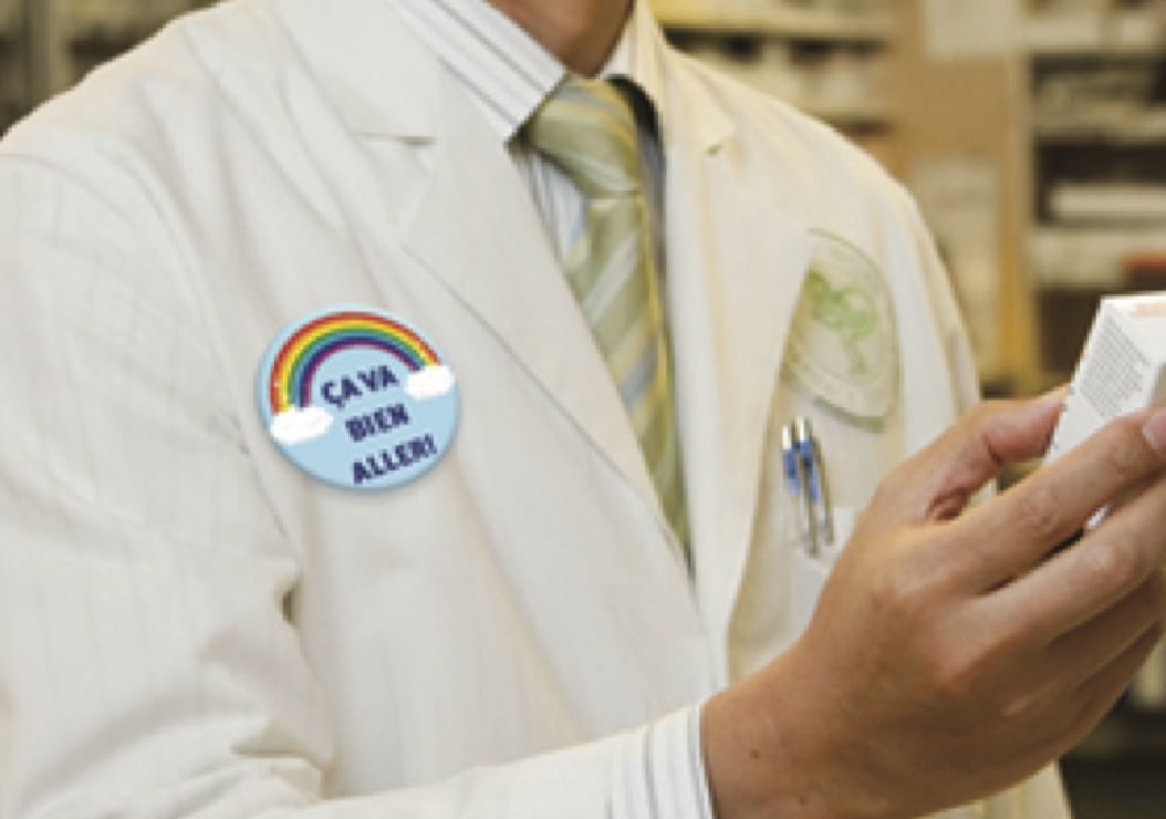 Macaron en métal - Cercle (Prix selon quantité)