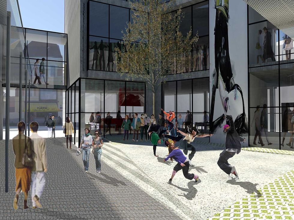 Day View of the Courtyard