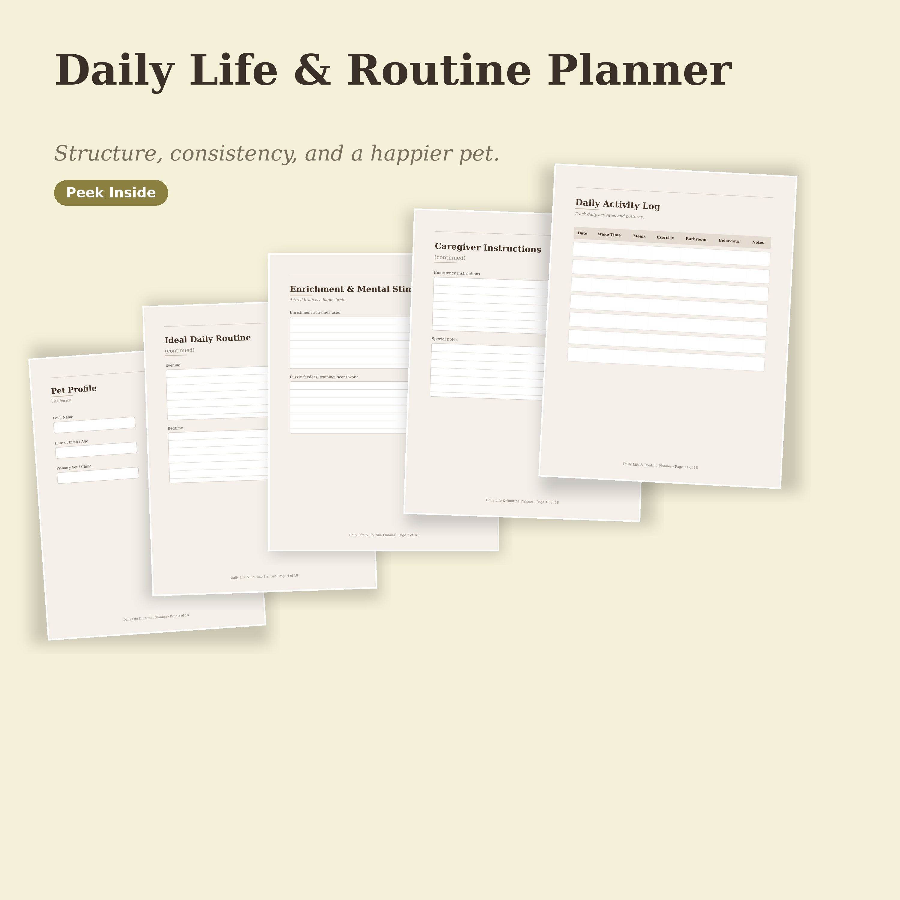 Daily Life & Routine Planner