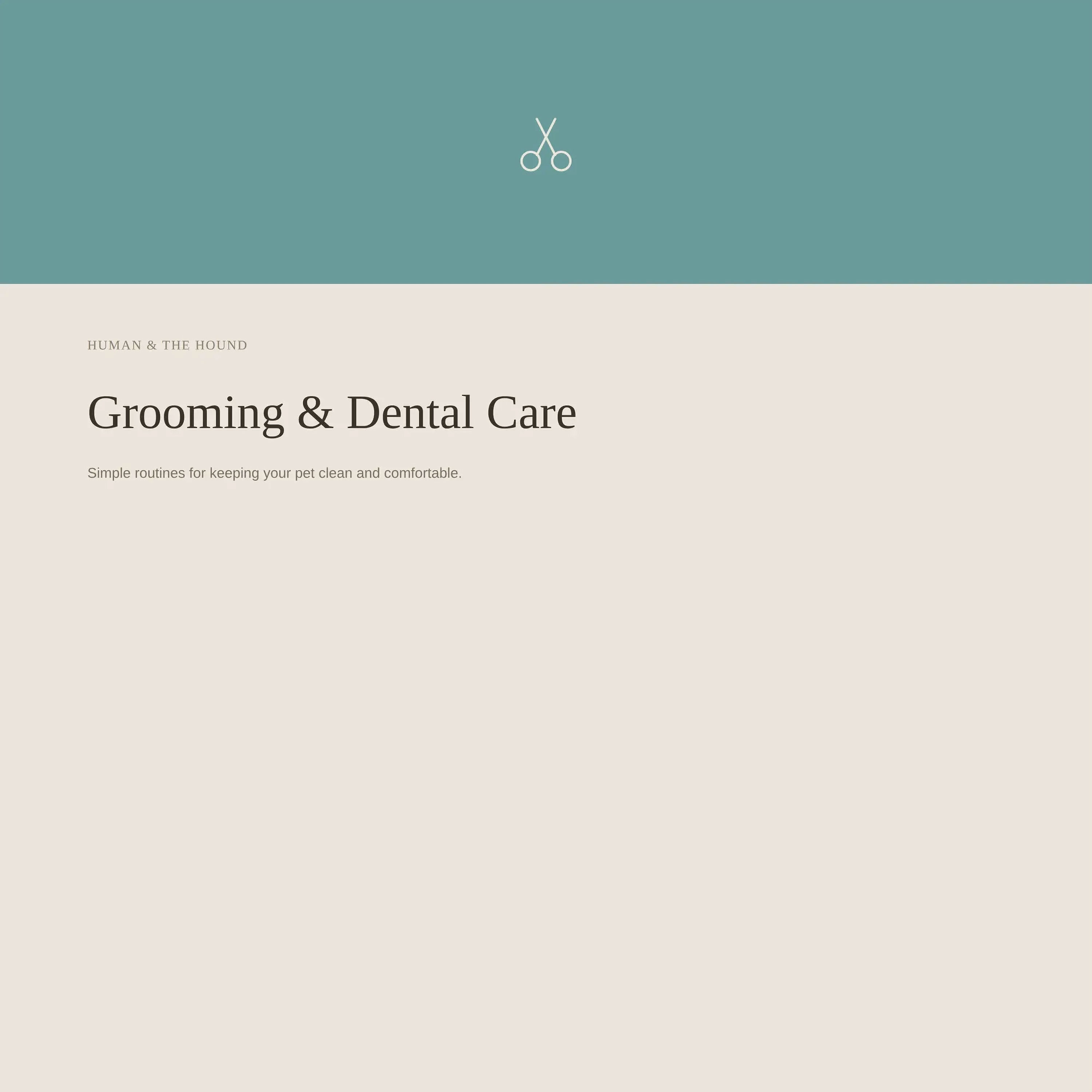 Grooming & Dental Care Guide