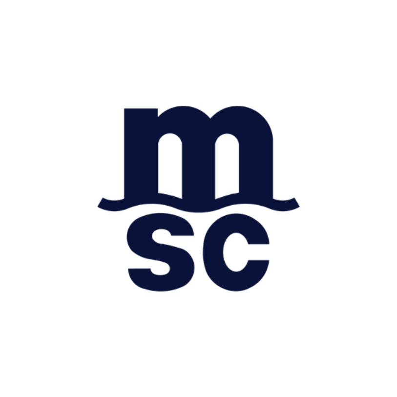 Msc container shipping company logo – client project by Quality Services Ltd