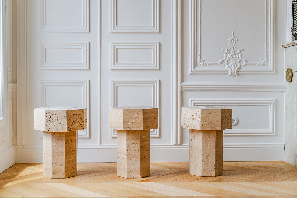 Thumbnail: Gisèle side table - Red onyx