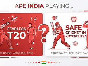 Are India Playing Fearless T20 — Or Safe Cricket in Knockouts?
