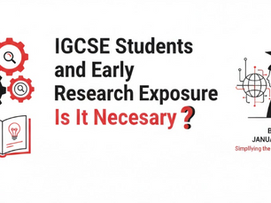 IGCSE Students and Early Research Exposure