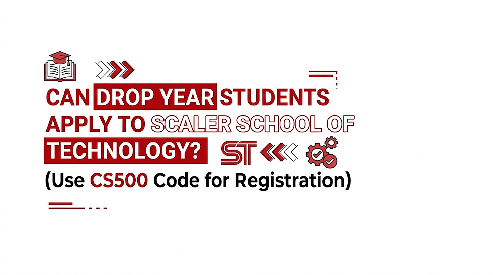 Can Drop Year Students Apply to Scaler School of Technology ?