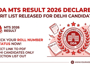DDA MTS Result 2026 Declared: Merit List Released for Delhi Candidates.