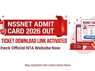 NSSNET Admit Card 2026 Out: NTA Activates Hall Ticket Download Link.