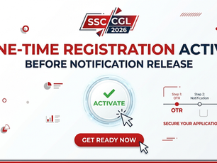 SSC CGL 2026 One-Time Registration Active Before Notification Release.