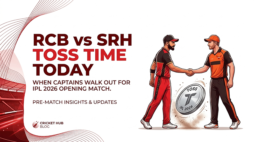 RCB vs SRH Toss Time Today: When Captains Walk Out for IPL 2026 Opening Match.