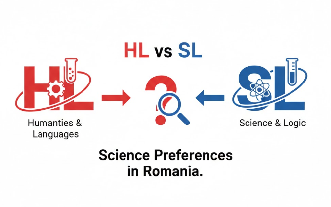 HL vs SL Science Preferences in Romania.