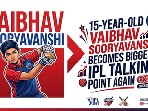 15-Year-Old Vaibhav Sooryavanshi Becomes Biggest IPL Talking Point Again.