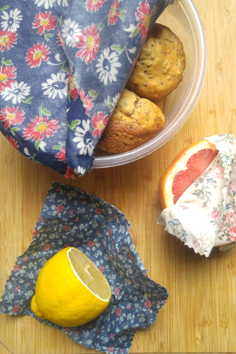 Homemade beeswax wraps