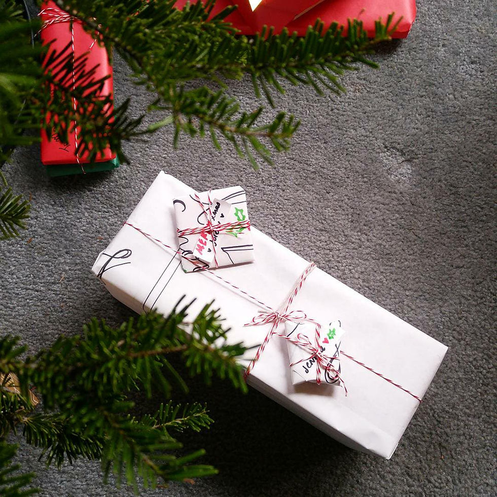 Decorated paper for wrapping paper