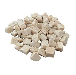 a pile of white freeze dried chicken