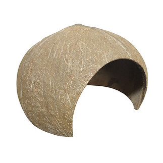 a brown coconut hide with large entrance