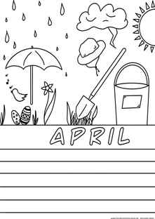 April Ausmalbild