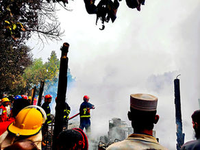 Fire Broke Out in cox's bazaar Rohingya refugee camp 2E, 04 .