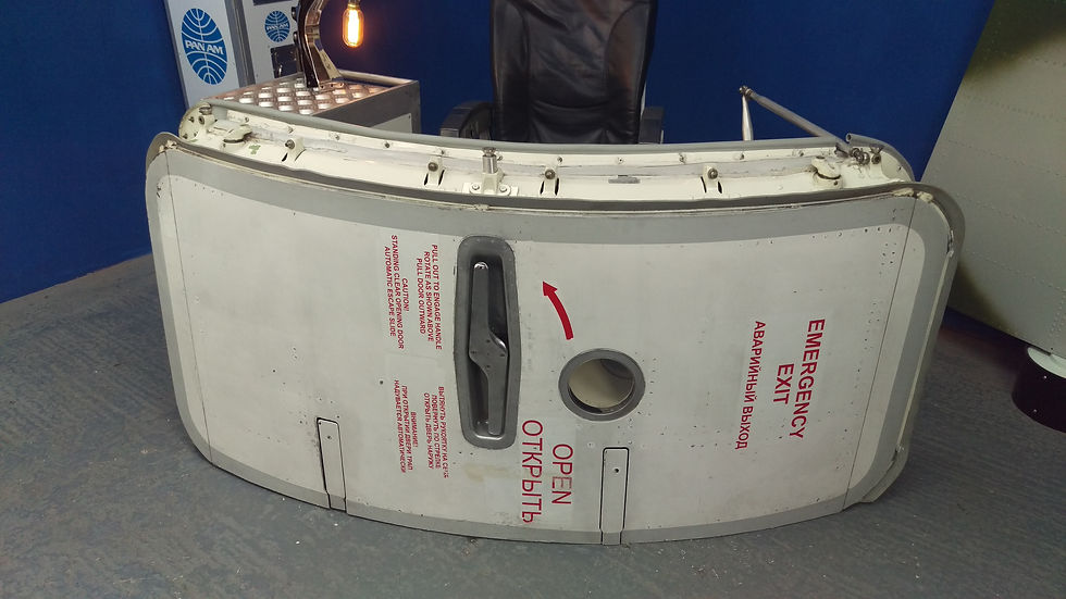 Boeing 737 exit door office desk