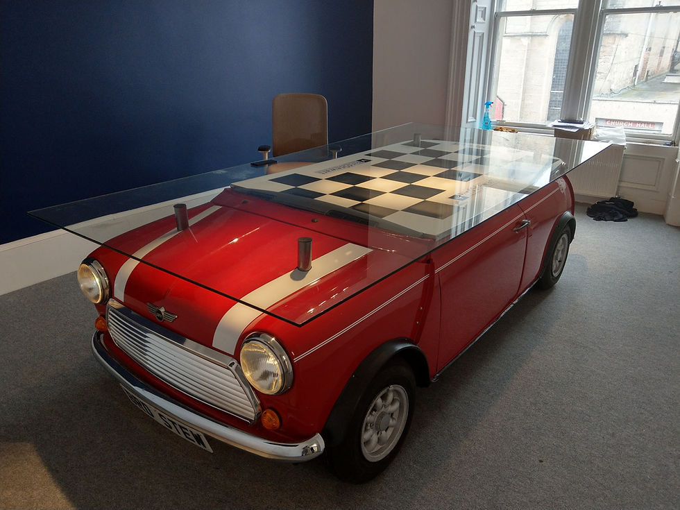 Vehicle based conference table