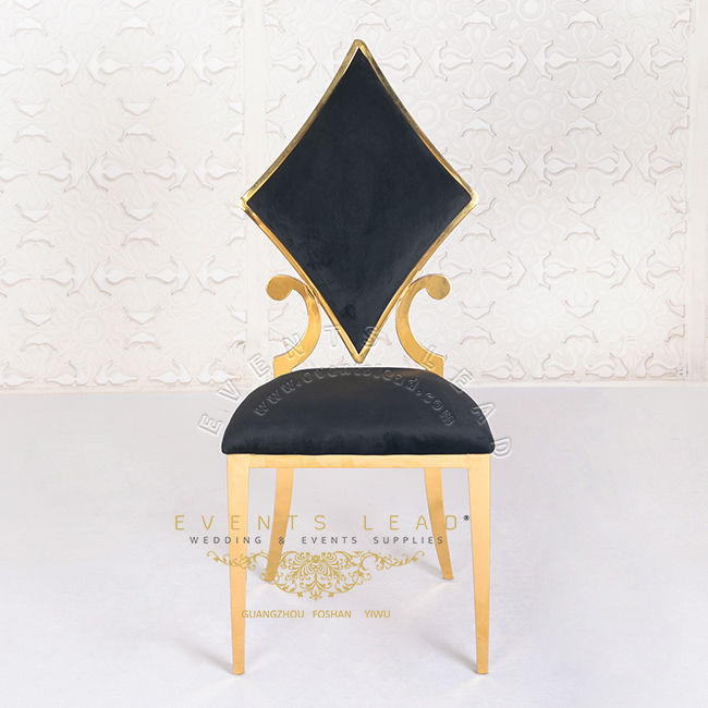 Thumbnail: Special Diamond Shape Back Hot Selling Velvet Accent Event Chair Wedding