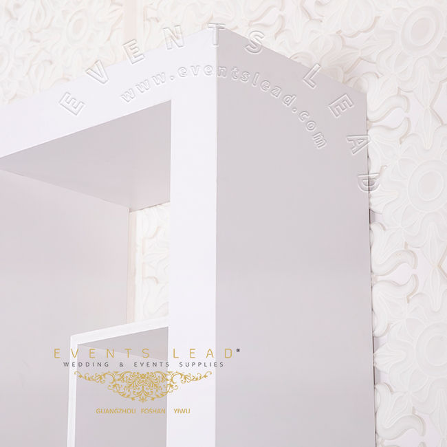Thumbnail: Elegant Pure White 2021 New Design Wine Display Rack Bar For Wedding