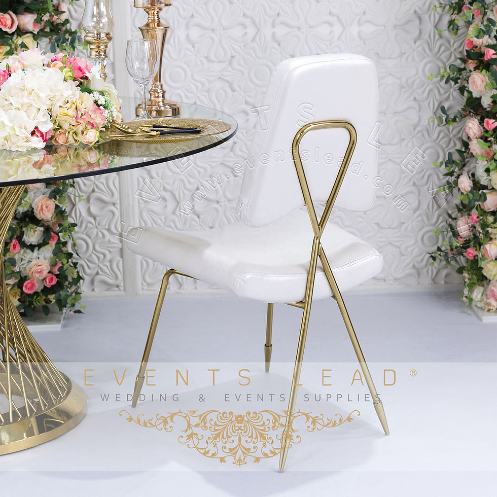 Thumbnail: High Quality Simple Elegant Durable Stainless Steel Golden Wedding MAUREEN Chair