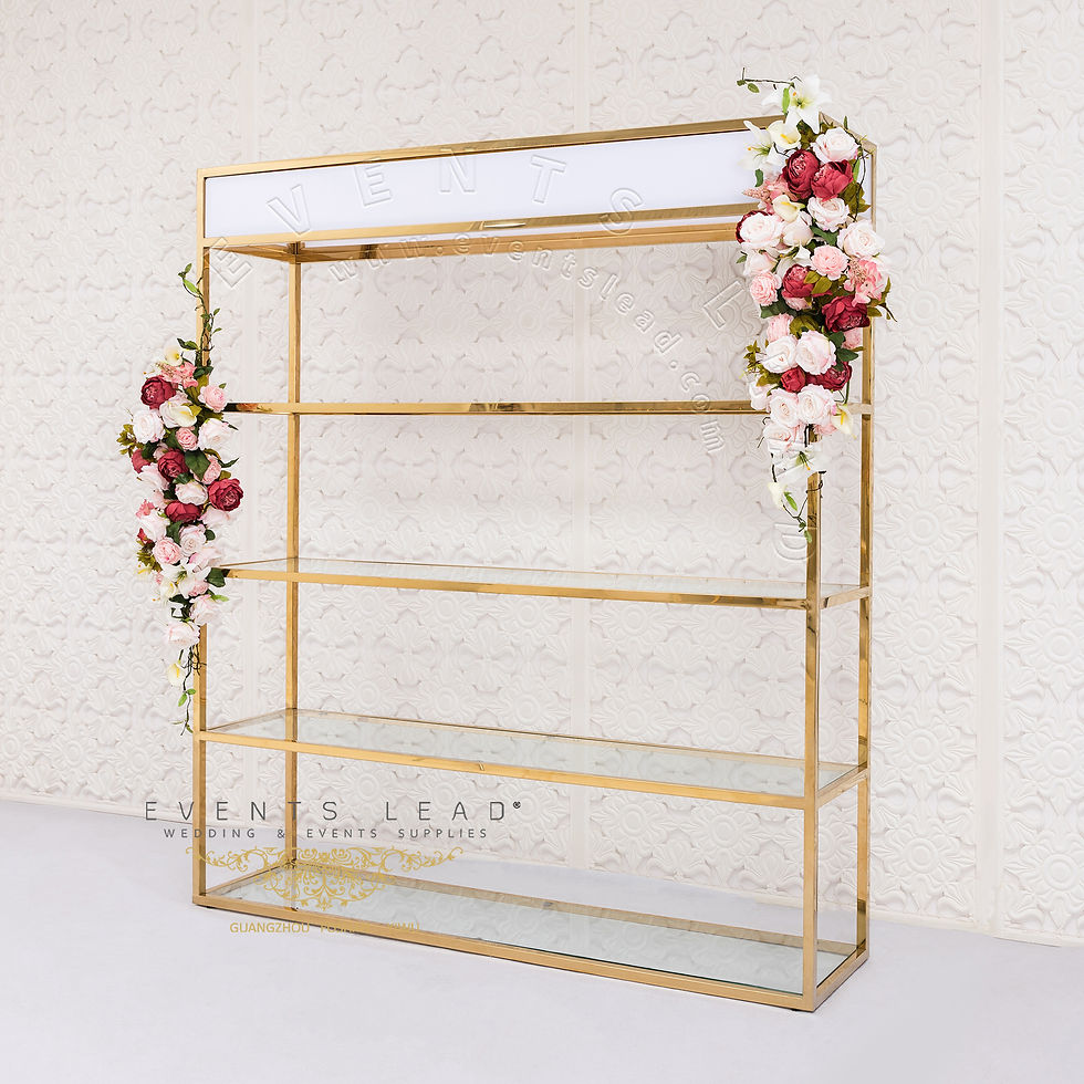 Thumbnail: 2020 Hot Recommend Stainless Steel Gold VENUS Wedding Wine Rack