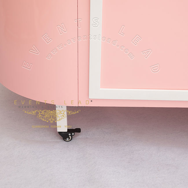 Thumbnail: New Item Pink Iron Hot Recommend Wedding Dessert Cart