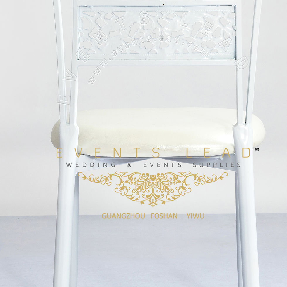 Thumbnail: Latest Designed Simple and Elegant High Quality Pure White AHANA Wedding Chair