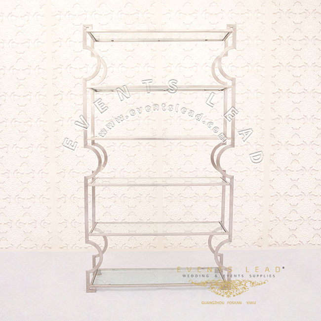 Thumbnail: Silver New Design Luxury Wine Bar Rack Stainless Steel For Wedding