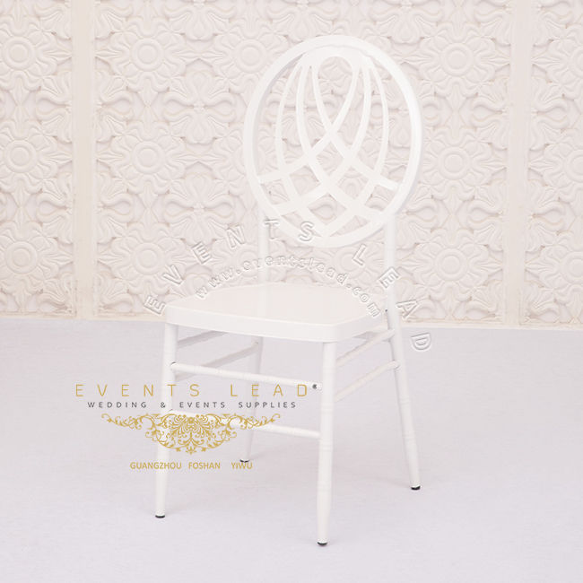 Thumbnail: White Iron Phoenix Back Wedding Events Chair Furniture Wholesale Elegant