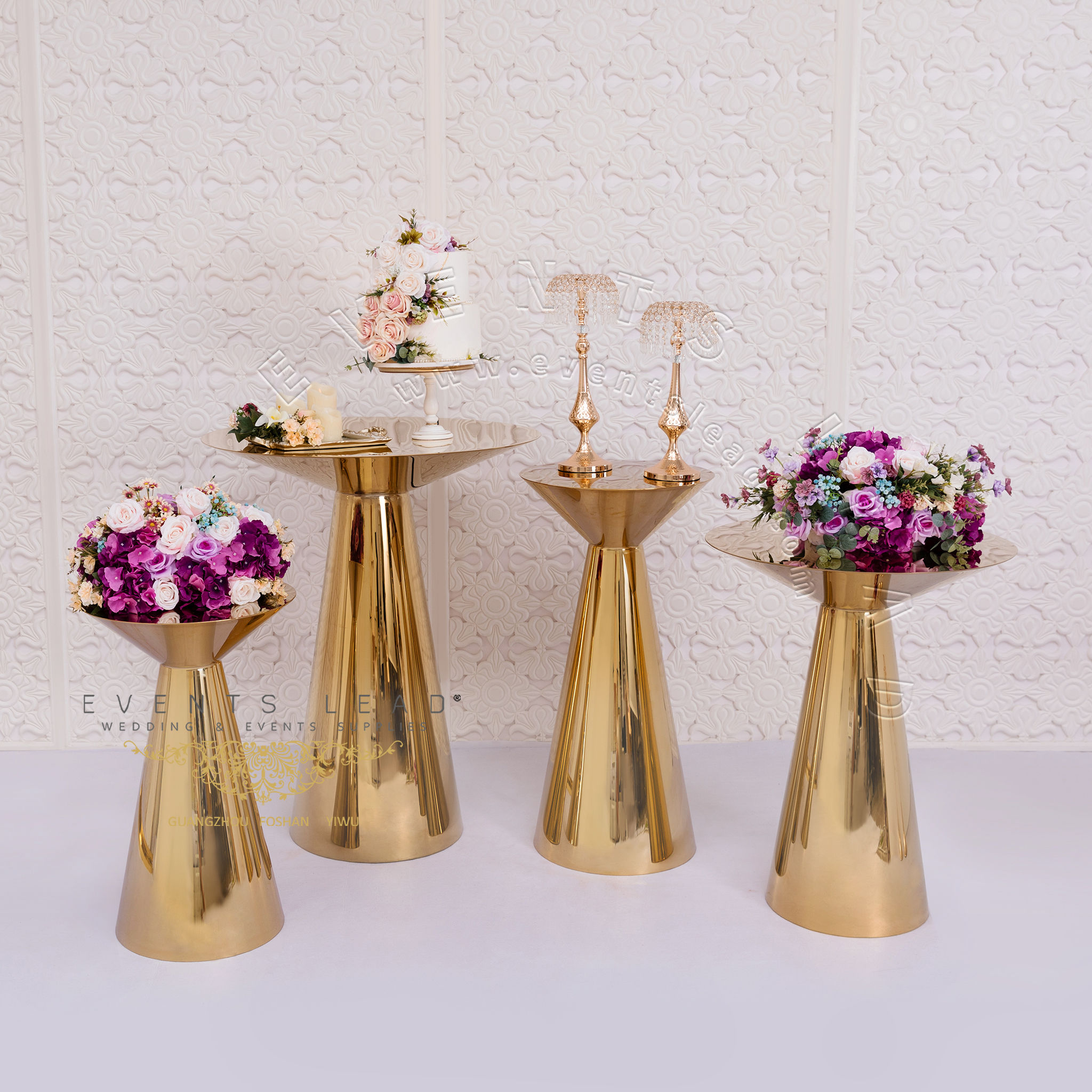Stainless Steel CONO Aisle Stands Wedding Walkway for Wedding Decoration