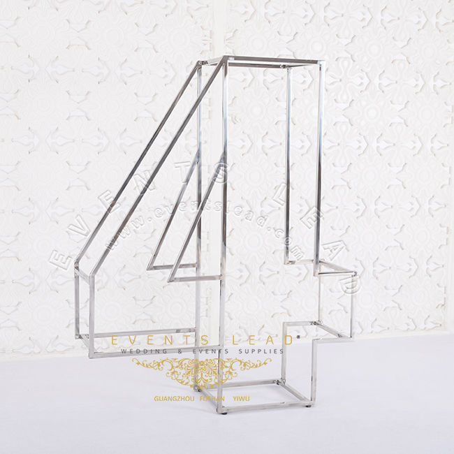 Thumbnail: Luxury Silver Custom Number New Model Metal Display Flower Stand