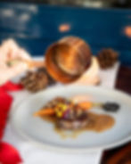 Beef tenderloin flambeed with Cognac