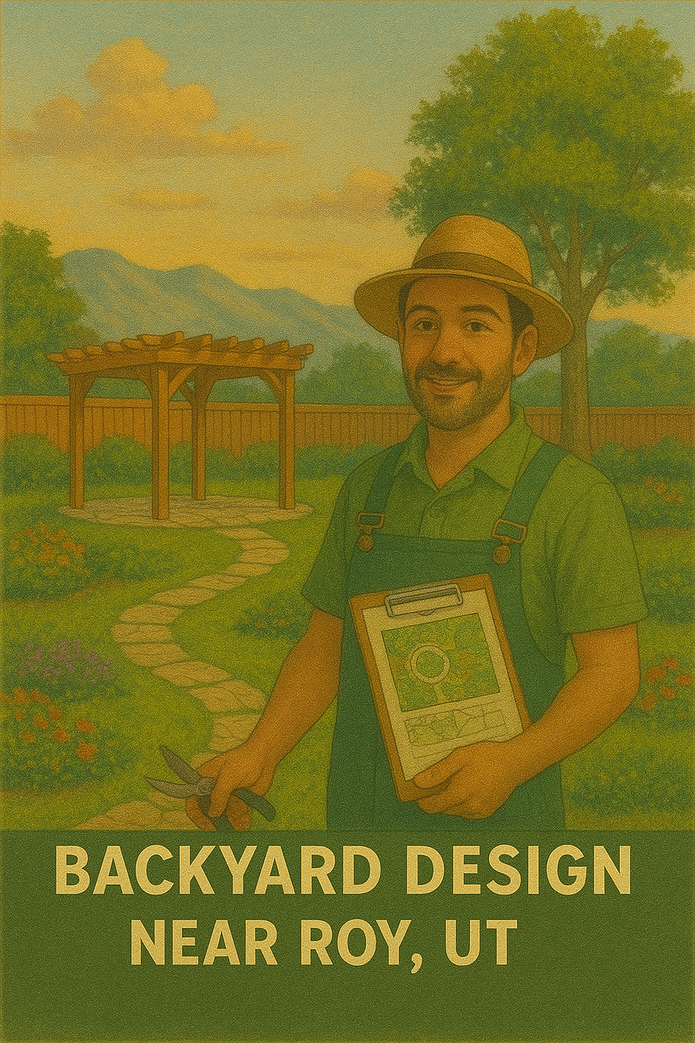 Backyard Design near Roy UT