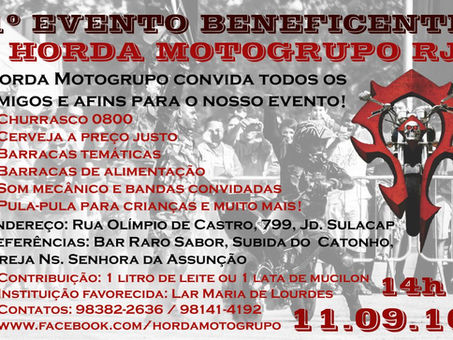 1º Evento Beneficente da Horda Motogrupo/RJ