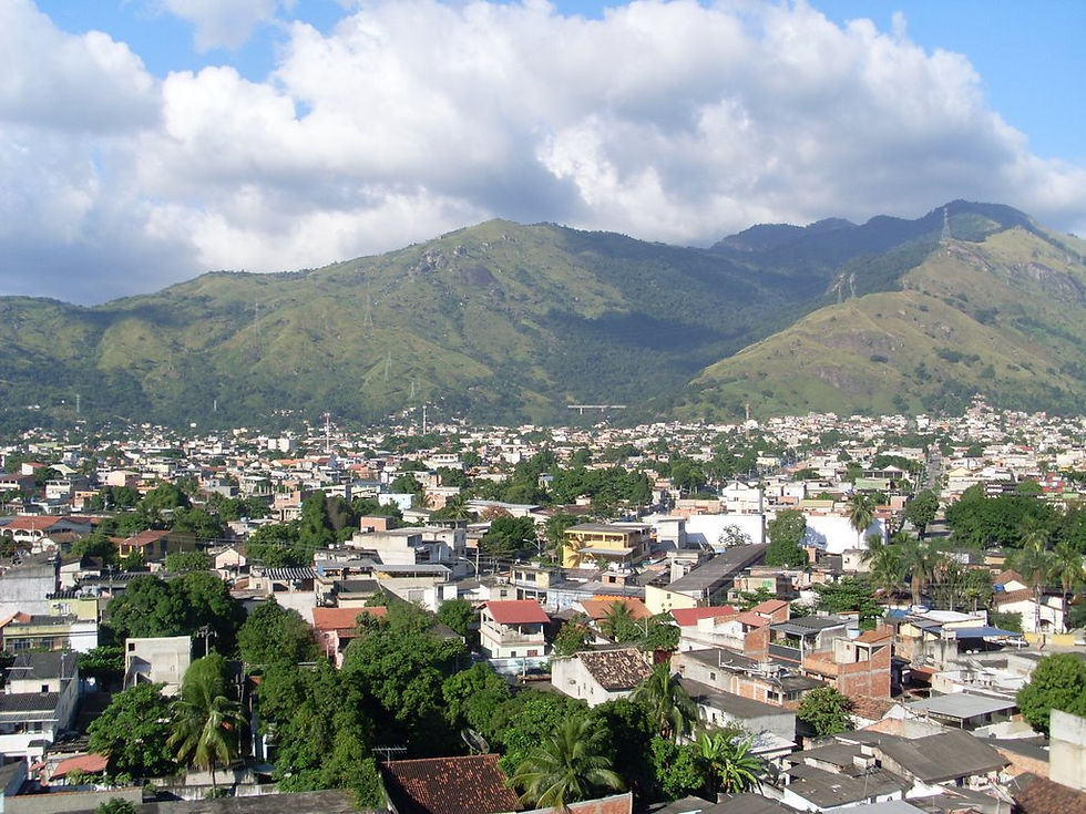 Visão da Serra do Barata, em Realengo (Fonte:Mapio.net)