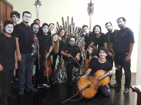 Conheçam a Orquestra Geek Ritornello de Jedi, que ensaia no Galpão Comunitário Jardim Sulacap