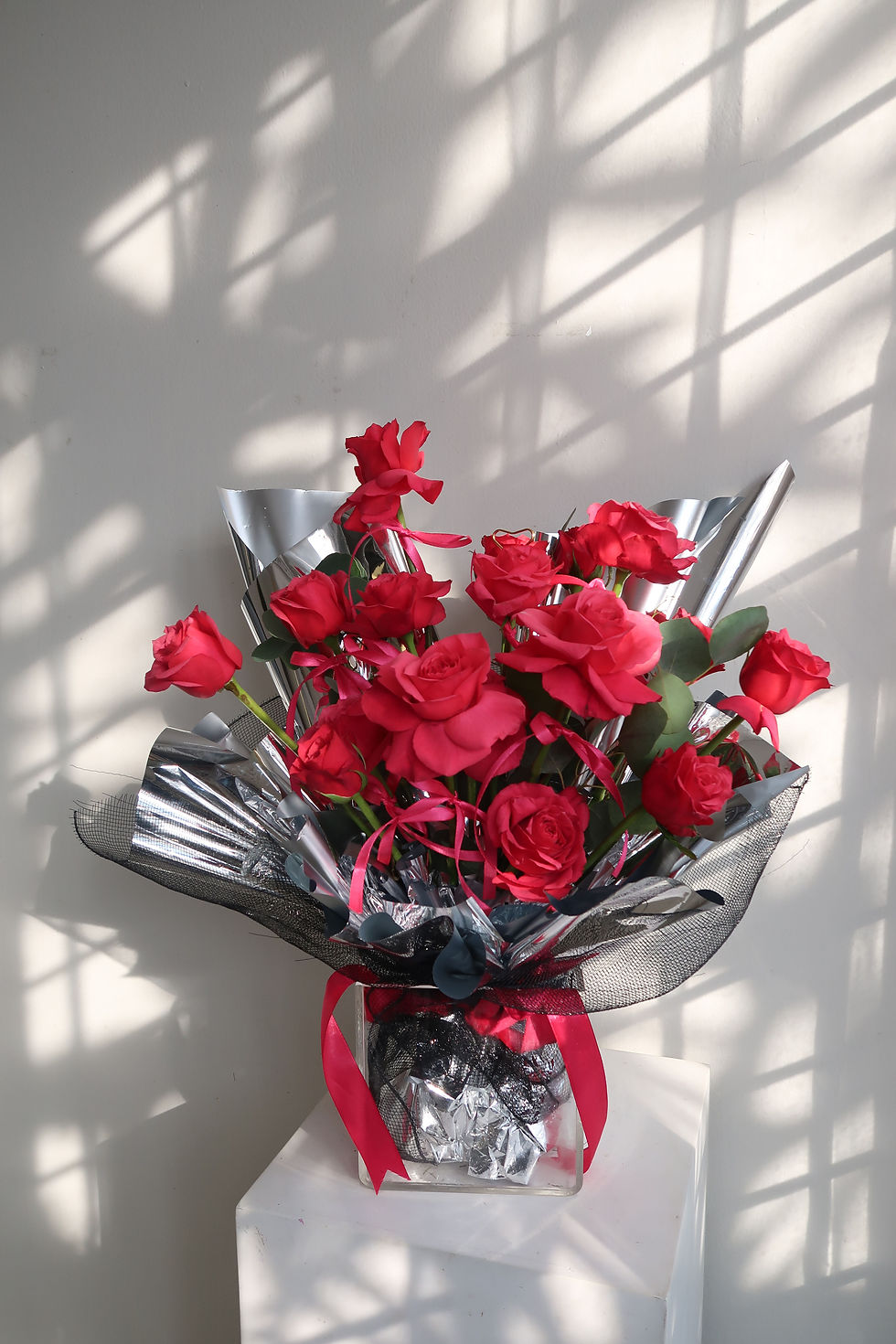 Thumbnail: Fuschia Rose x Silver Wrap