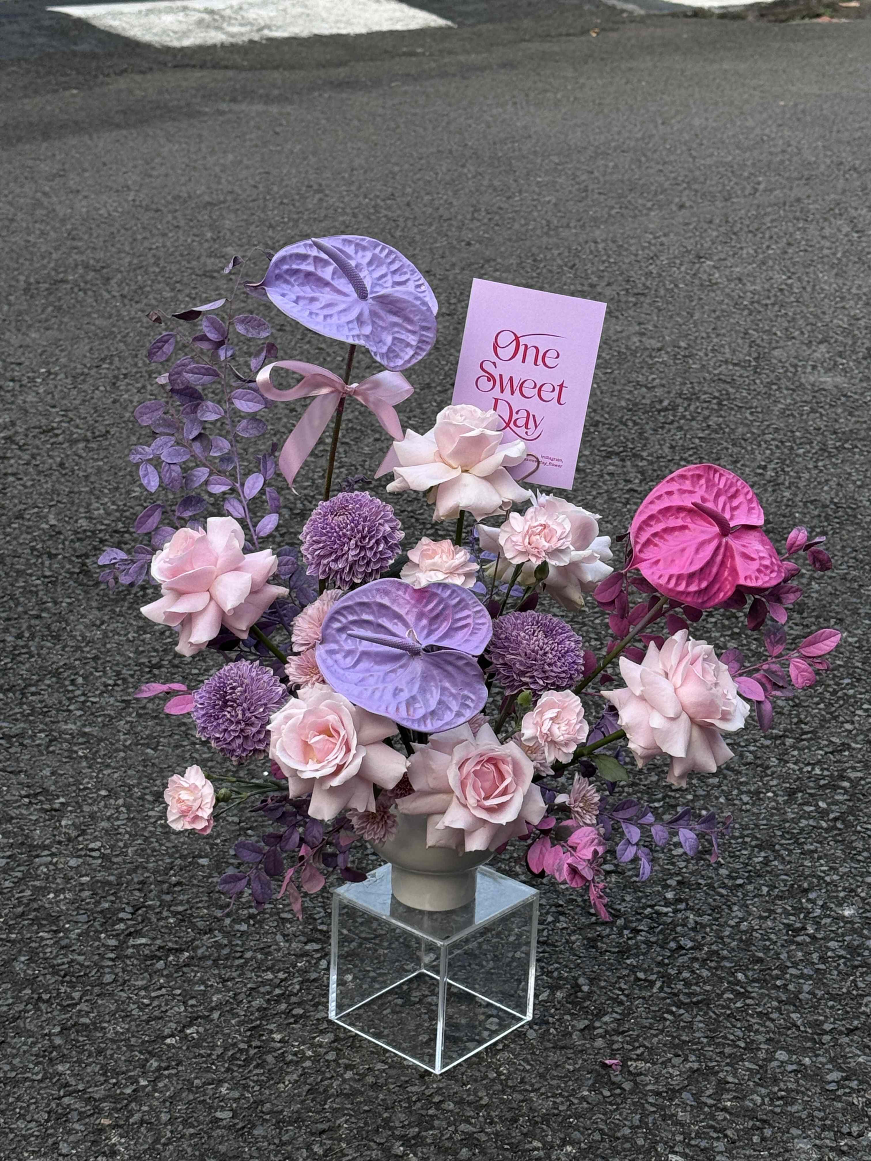 Purple Pink Mix Vase
