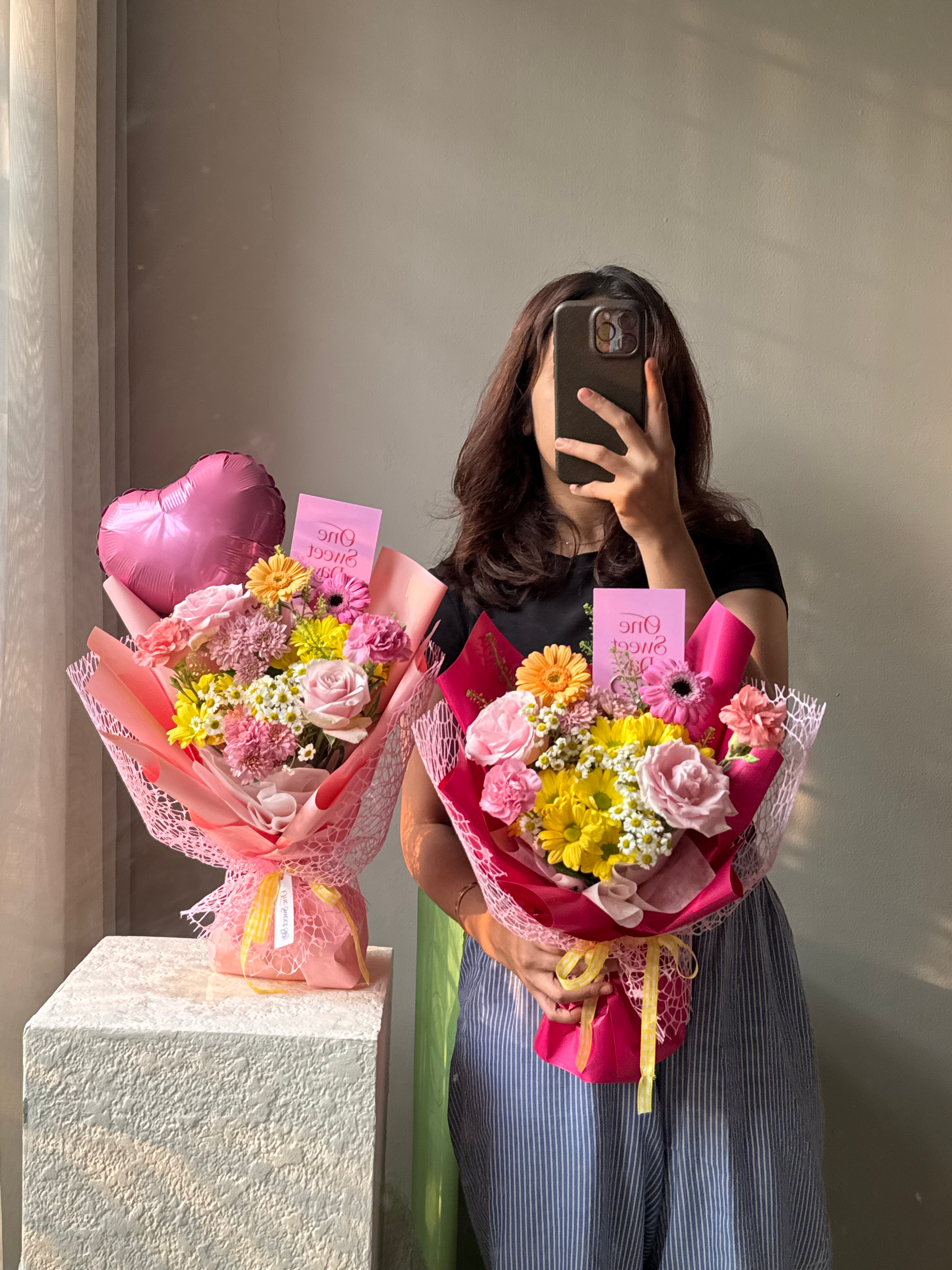  Mini pink rose bouquet