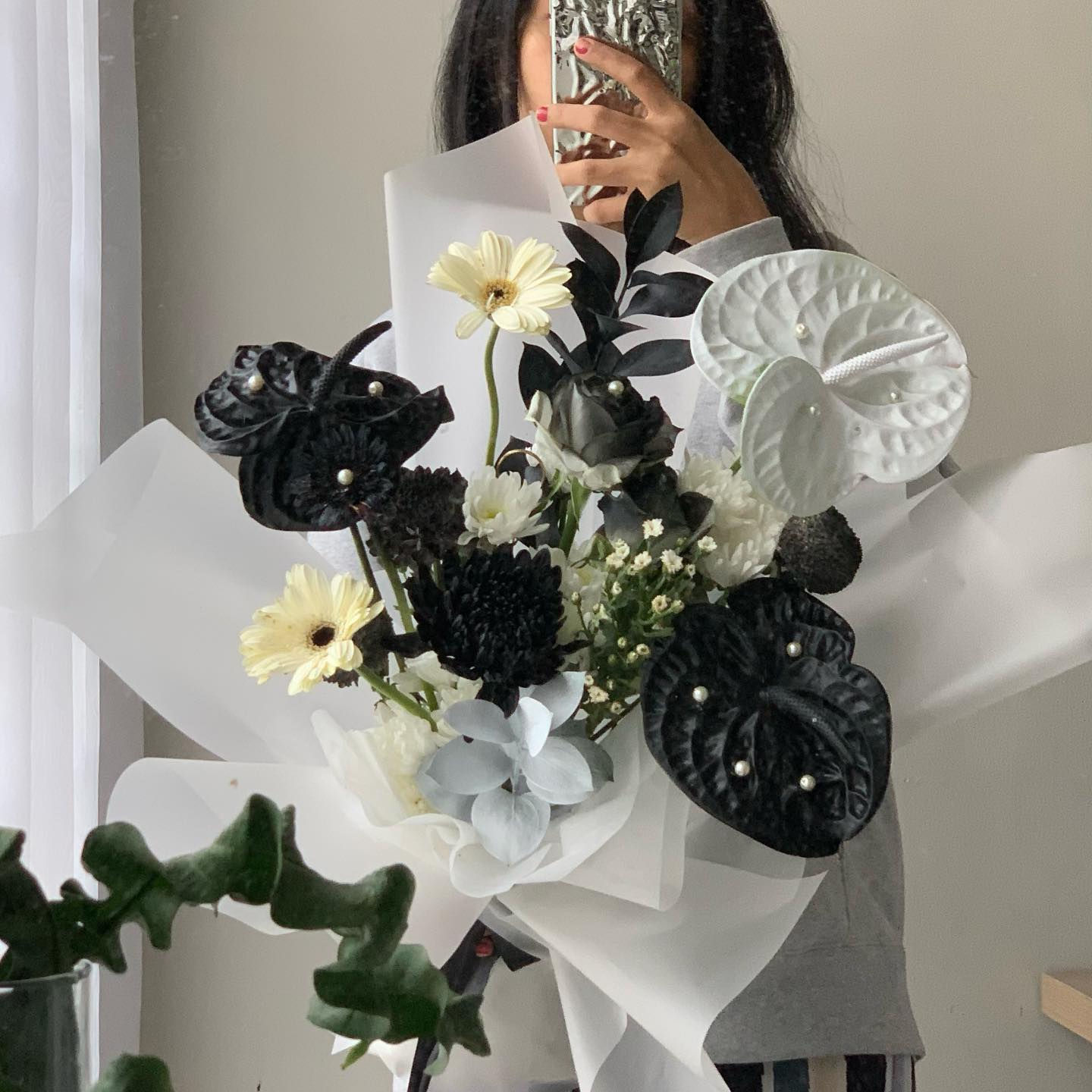 Black White Bouquet