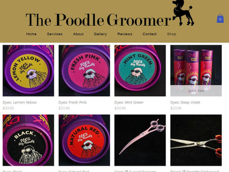 Our Poodle Groomer shop is open! 